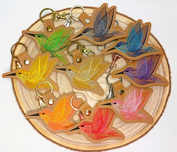 Porte-clé COLIBRI - 12 couleurs au choix