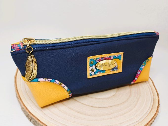 Trousse Chesnut - bleu/jaune