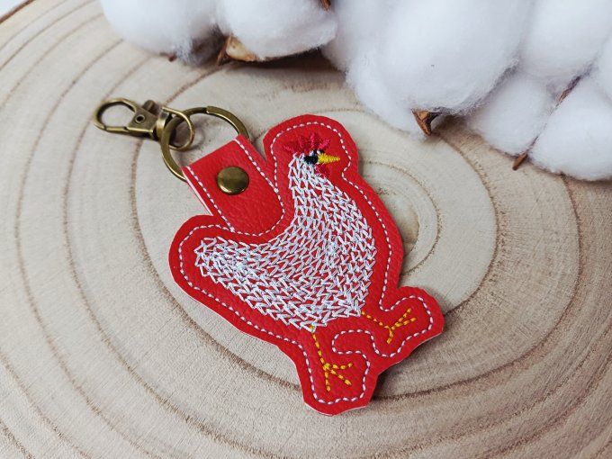 Porte-clé Cot Cot Blanchette