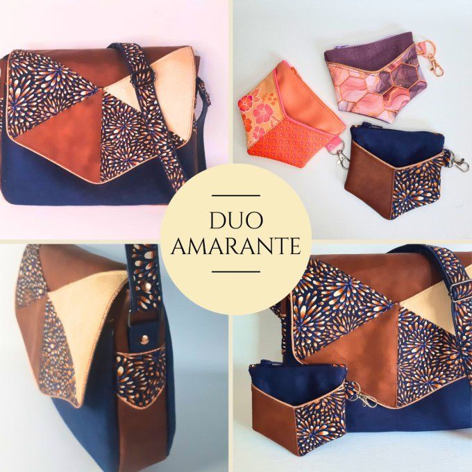 Pack DUO AMARANTE - Le sac et le porte-monnaie