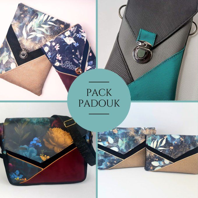 Pack des 5 patrons de la gamme PADOUK